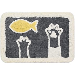 A+ Bath Mat Cute Shower Rug, Luxury Shaggy High Absorbent and Anti Slip, Machine Washable ,Bath Room