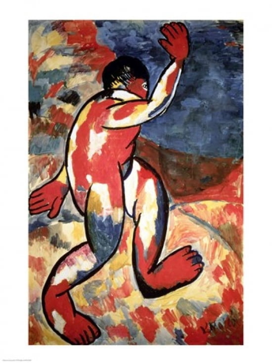 A Bather 1911 Canvas Art - Kazimir Malevich (24 x 36)