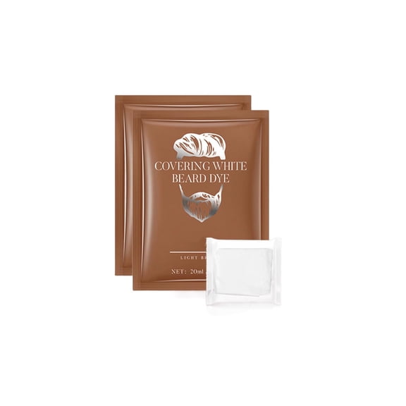 A Beard Dye Cream Sachets Set 10 Packs For Men Natural Dark Light Use 10X20Ml