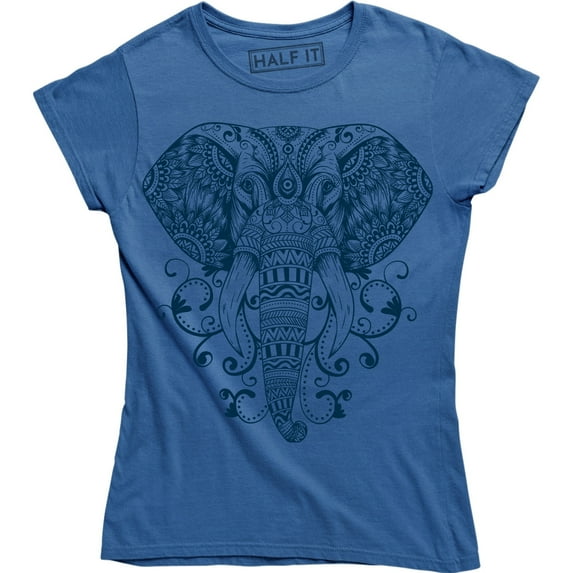 A Beautiful Fancy Nature Elephant Head Animal Lover Women's T-Shirt