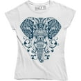 thumbnail image 1 of A Beautiful Fancy Nature Elephant Head Animal Lover Women's T-Shirt, 1 of 4