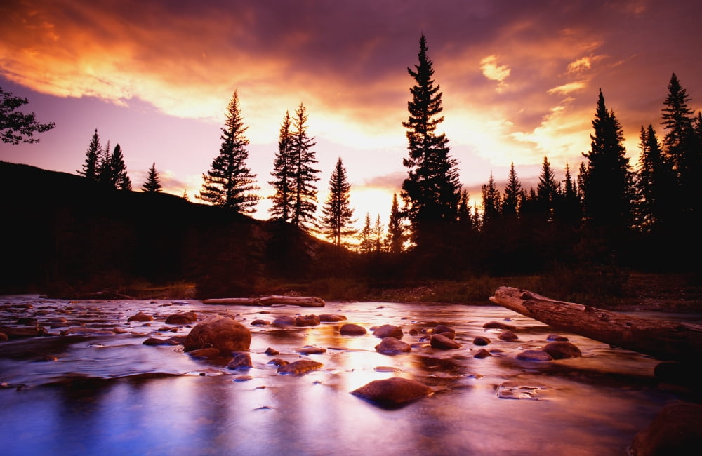 A Beautiful Landscape Scene Canvas Art - Darren Greenwood Design Pics (17 x 11)