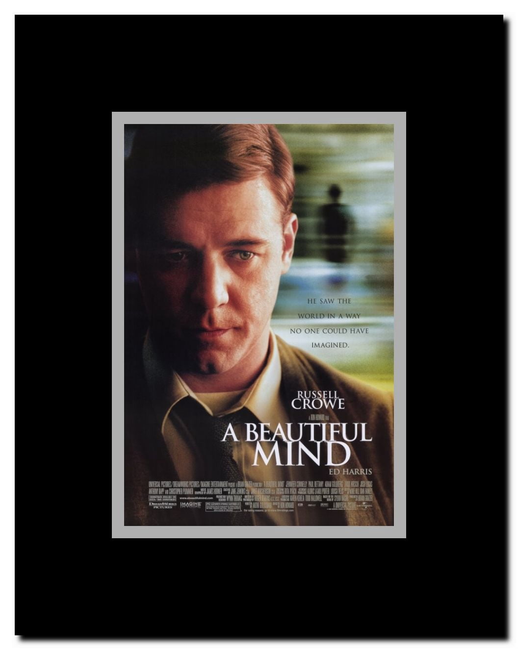 A Beautiful Mind Framed Movie Poster