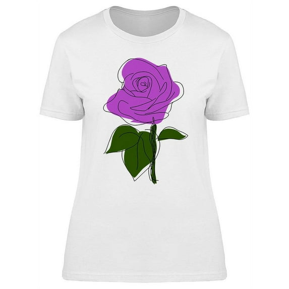 A Beautiful Purple Flower. T-Shirt Women -Image by Shutterstock, Female Medium