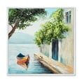 thumbnail image 1 of A Beautiful Summer Day With Gondola In Venice 16 in x 16 in Framed Painting Canvas Art Print, by Designart, 1 of 5