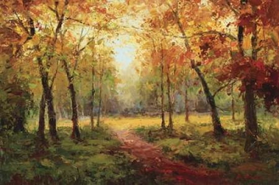 A Beautiful Walk in the Fall Canvas Art - Weber (24 x 36)