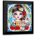 thumbnail image 1 of A Beauty and her Beast 12x14 Black Modern Framed Museum Art Print Titled - Sheena Pike Art And Illustration, 1 of 5
