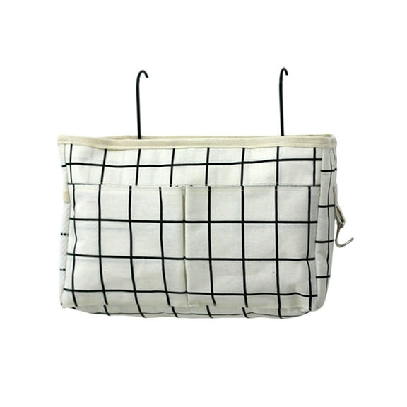 A Bedside Caddie Bedside Hanging Basket Multifunctional Organizer Box Bunk and Beds Dormitory Bed Rail That Can Hold Glasses Book Cell Phone Key