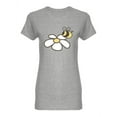 thumbnail image 1 of A Bee On A Flower T-Shirt Women -Image by Shutterstock, Female XX-Large, 1 of 2