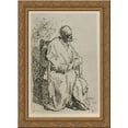 thumbnail image 1 of A Beggar Sitting in an Elbow Chair 20x24 Gold Ornate Wood Framed Canvas Art by Rembrandt, 1 of 2