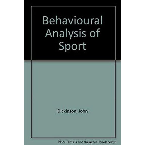 Pre-Owned A Behavioural Analysis of Sport 9780860190141 Used