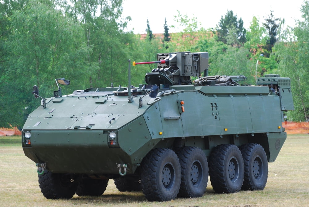 A Belgian Army Piranha IIIC with the FN Arrows Remote Weapon System turret Canvas Art - Luc De JaegerStocktrek Images (34 x 23)