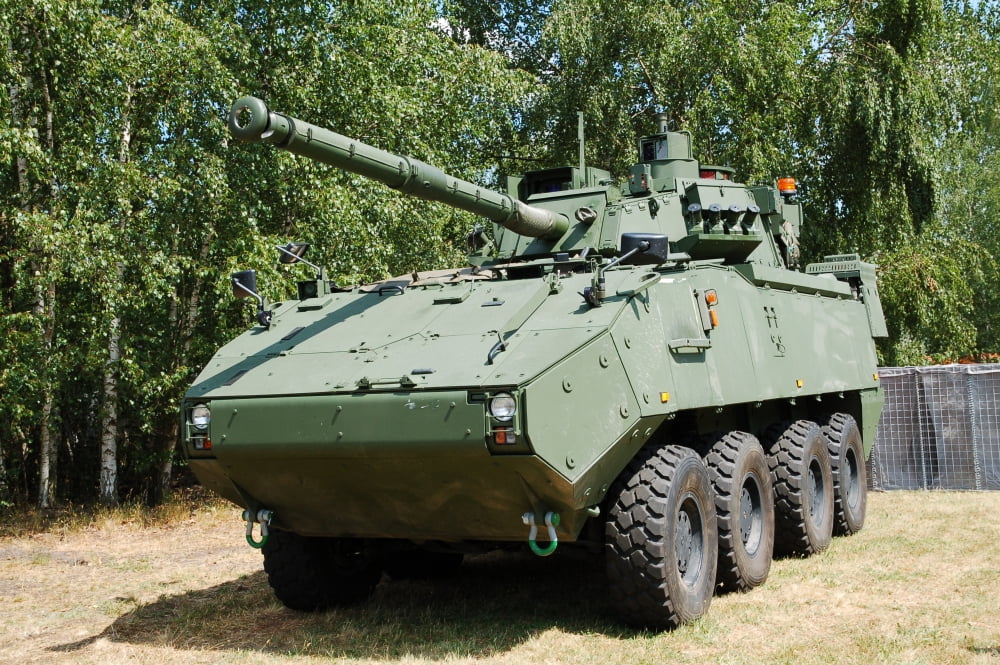A Belgian Army Piranha IIIC with the LCTS-90 Cockerill Mk8 gun Canvas Art - Luc De JaegerStocktrek Images (34 x 23)