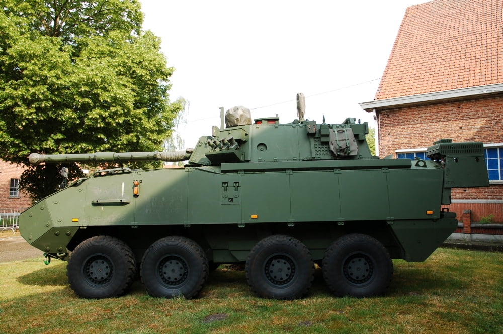 A Belgian Army Piranha IIIC with the LCTS-90 Cockerill Mk8 gun Canvas Art - Luc De JaegerStocktrek Images (35 x 23)