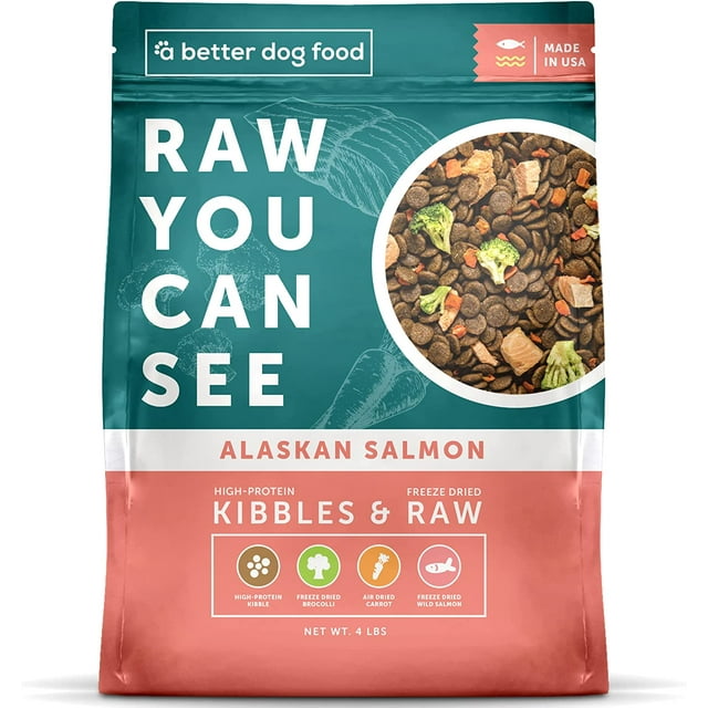 A Better Salmon Dry Dog Food Raw You Can See High Protein Kibble