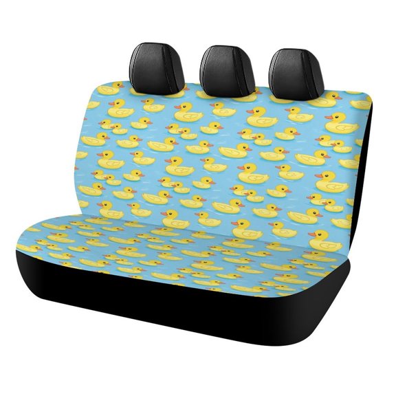 A Big Bunch of Yellow Rubber Ducks Car Rear Seat Covers,Bench Back Seat Cover , Easy to Install Universal Fit for Cars Trucks Vans And SUVs