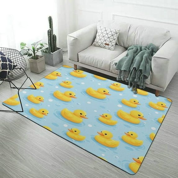 A Big Bunch of Yellow Rubber Ducks Home Decor Living Room Carpet Non-slip Soft Comfy Floor Rug Kitchen Bedroom Entrance Doormat Mats