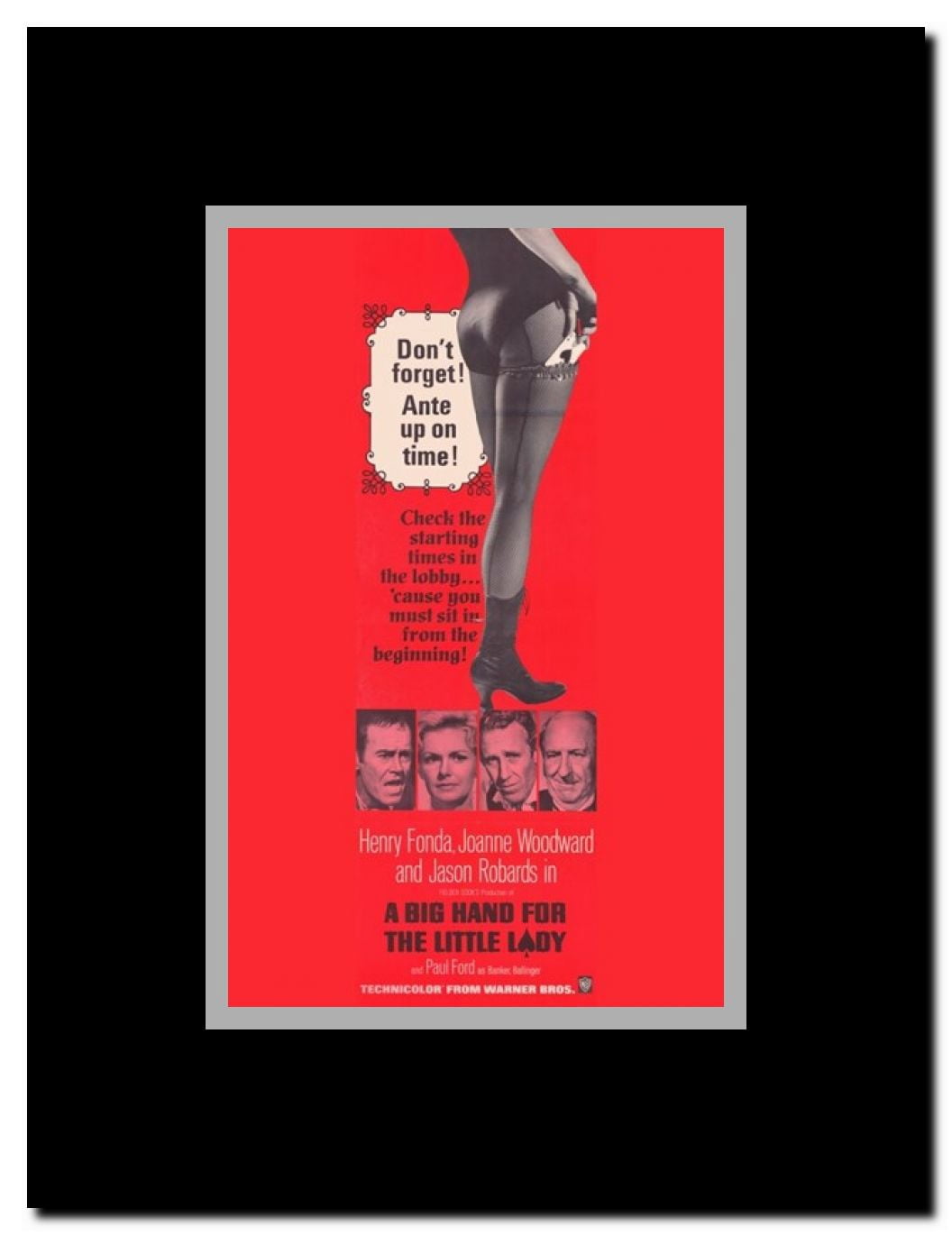 A Big Hand for the Little Lady Framed Movie Poster