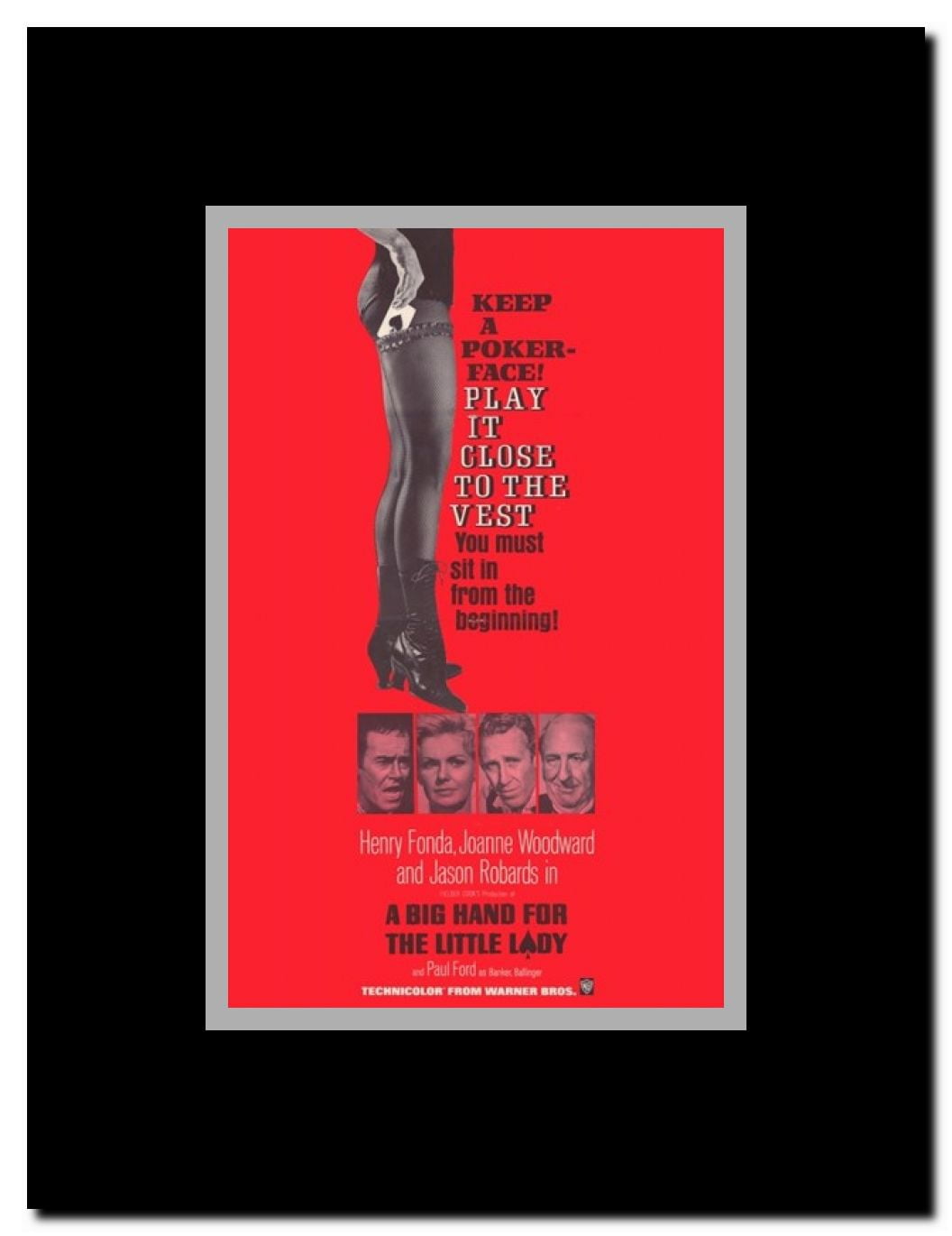 A Big Hand for the Little Lady Framed Movie Poster