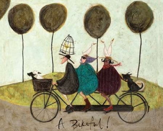A Bikeful Canvas Art - Sam Toft (24 x 30)