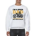 thumbnail image 1 of A Biker Dad Sweatshirt Men -SPIdeals Designs, Male Large, 1 of 4