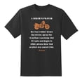thumbnail image 1 of A Biker's Prayer Funny Tee Mens Graphic T Shirts Black,S, 1 of 1