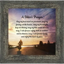 A Biker's Prayer, Gift for Motorcycle Riders, Inspirational Bike Picture Frame, 10x10, 8732