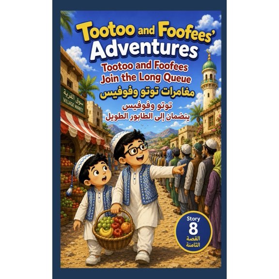 A Bilingual Children's Story Tootoo and Foofees Join the Long Queue, Book 9, (Paperback)