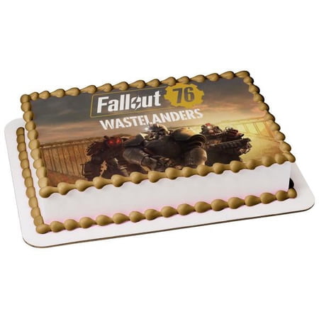 A Birthday Place Fallout 76 Wastelanders Factions Edible Cake Topper Image