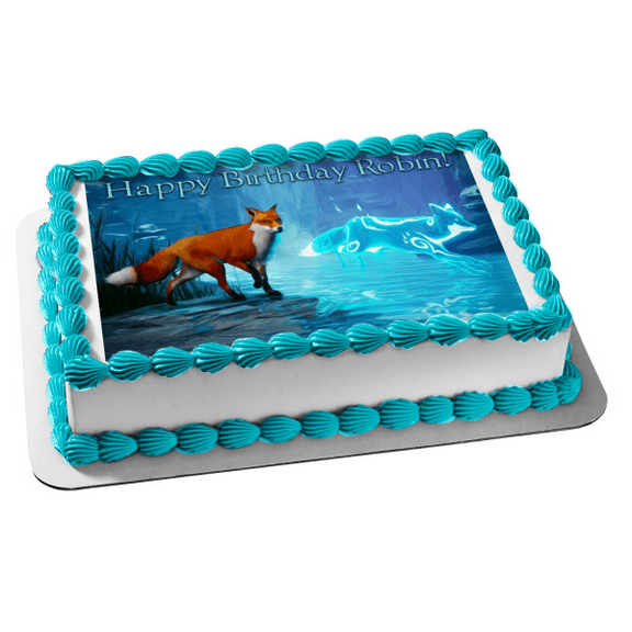A Birthday Place Spirit of the North Female Fox Edible Cake Topper