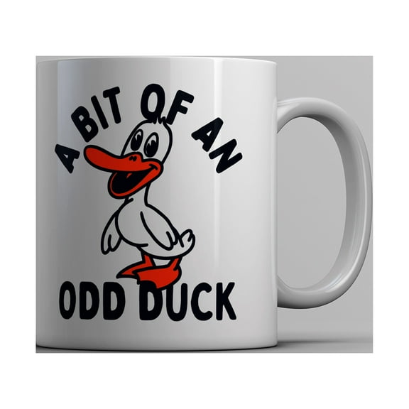 A Bit Of An Odd Duck Mug Funny Weird Different Joke Novelty Cup