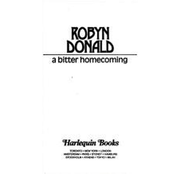 Pre-Owned A Bitter Homecoming Harlequin Presents, No 1263 Paperback Robyn Donald