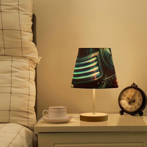 A Black Head Mask LED Desk Lamp Table Lamp USB Bedside Nightstand Small Lamp for Bedroom Living Room Kids Room