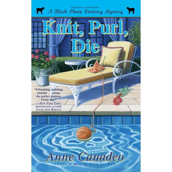 Black Sheep Knitting Mystery Knit, Purl, Die, Book 2, (Paperback)