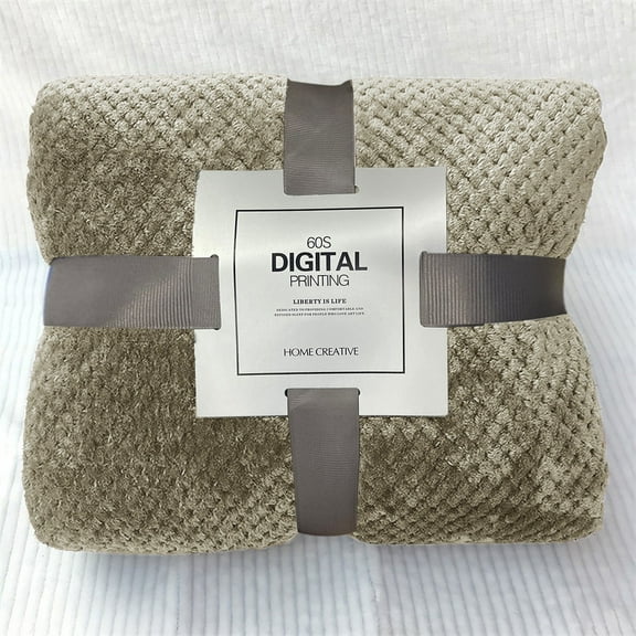 A Blanket Soft Warm Plaid Fleece Bed Blanket Large Mesh Flannel Blankets Thick Breathable