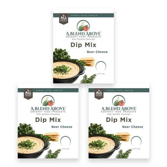 A Blend Above, Gluten-Free Beer Cheese Dip Mix, All-Natural, 3 oz, 3 Count Pack