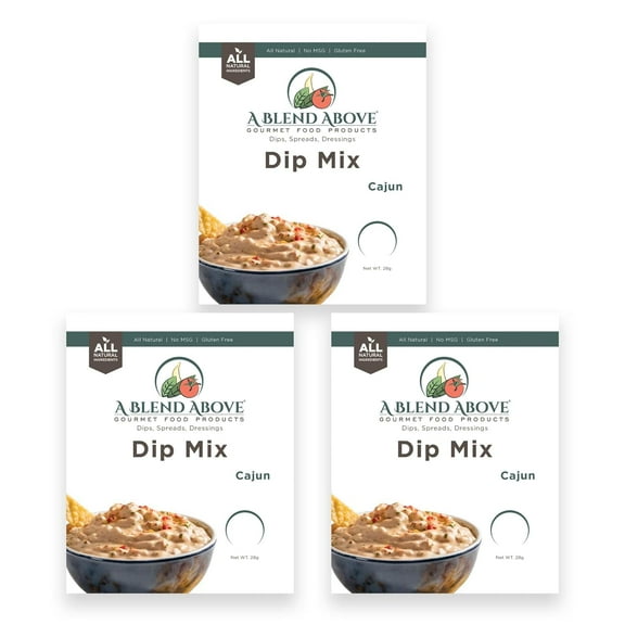 A Blend Above Cajun Dip Mix, 3 Packs, Gluten-Free, Shelf-Stable