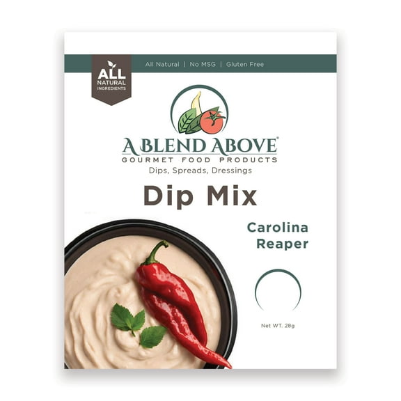 A Blend Above Carolina Reaper Dip Mix, 3 Packs, Gluten-Free, Shelf-Stable