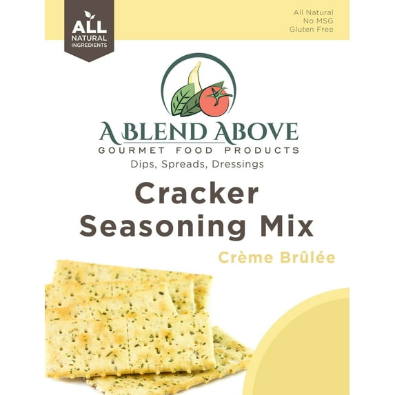 A Blend Above Creme Brulee Cracker Seasoning Mix, Pretzel/Cracker Mix, 3 Pack, All Natural, No MSG, Gulten-Free