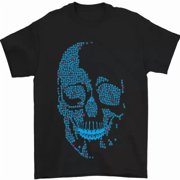 A Blue Skull Made of Guitars Guitarist Tee