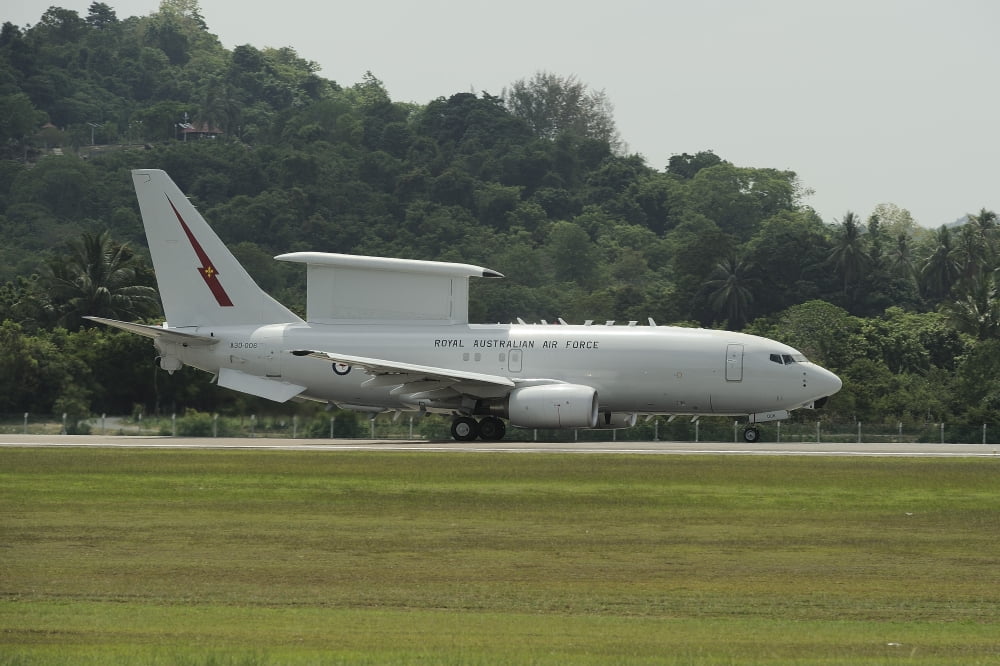 A Boeing E-7A Wedgetail of the Royal Australian Air Force Canvas Art - Remo GuidiStocktrek Images (17 x 12)