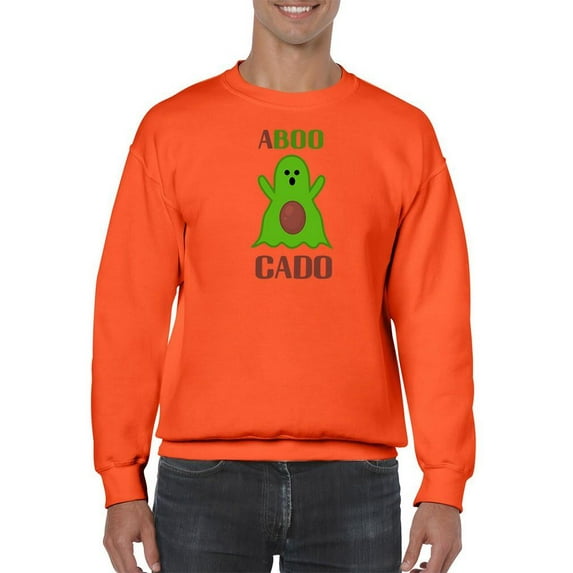 A Boo Cado Funny Halloween Pun Sweatshirt Men -Image by Shutterstock, Male XX-Large