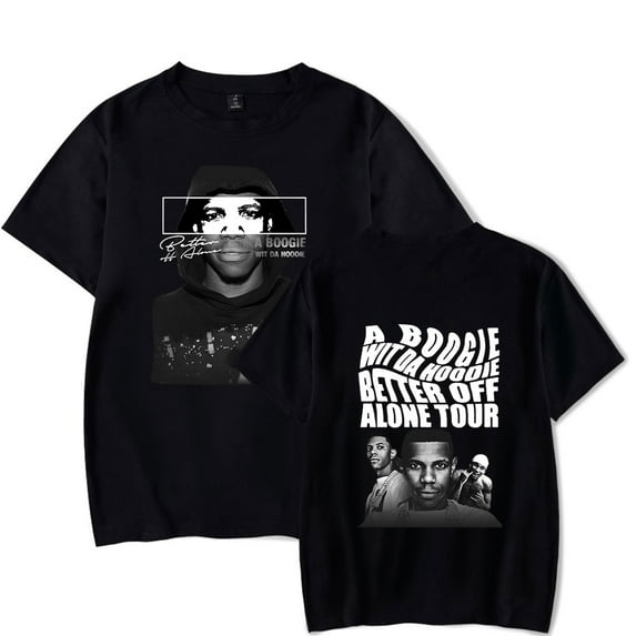 A Boogie Wit Da Hoodie Merch Better off Alone Tour T-shirt Women Men Fashion Clothes Trend Casual Short Sleeve Top