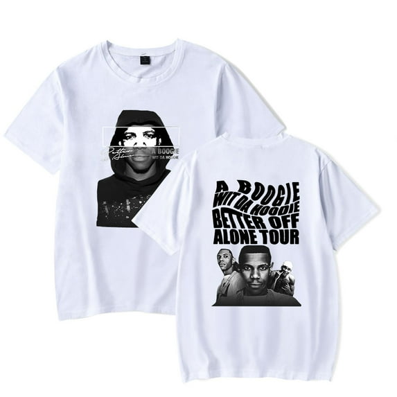 A Boogie Wit Da Hoodie Merch Better off Alone Tour T-shirt Women Men Fashion Clothes Trend Casual Short Sleeve Top