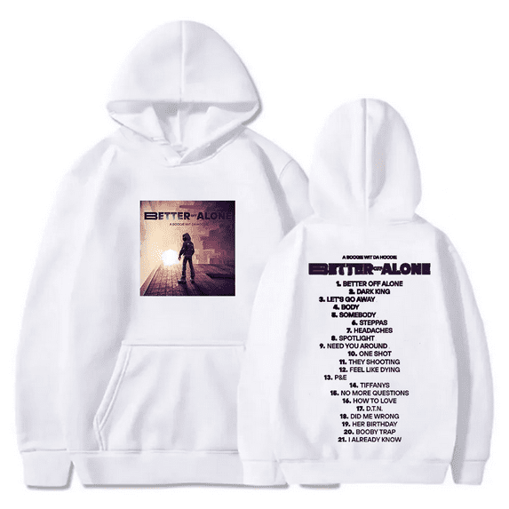 A Boogie wit da Hoodie Tour Merch Pullovers Better Off Alone Tracklist Hoodies Unisex Fashion Casual Sweatshirts