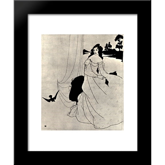 A Book of Fifty Drawings, front cover 20x24 Framed Art Print by Beardsley, Au...