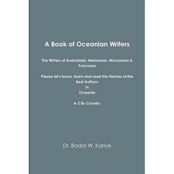 A Book of Oceanian Writers, (Paperback)