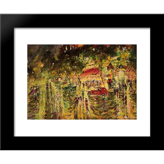 A Boulevard in Paris 20x24 Framed Art Print by Konstantin Korovin