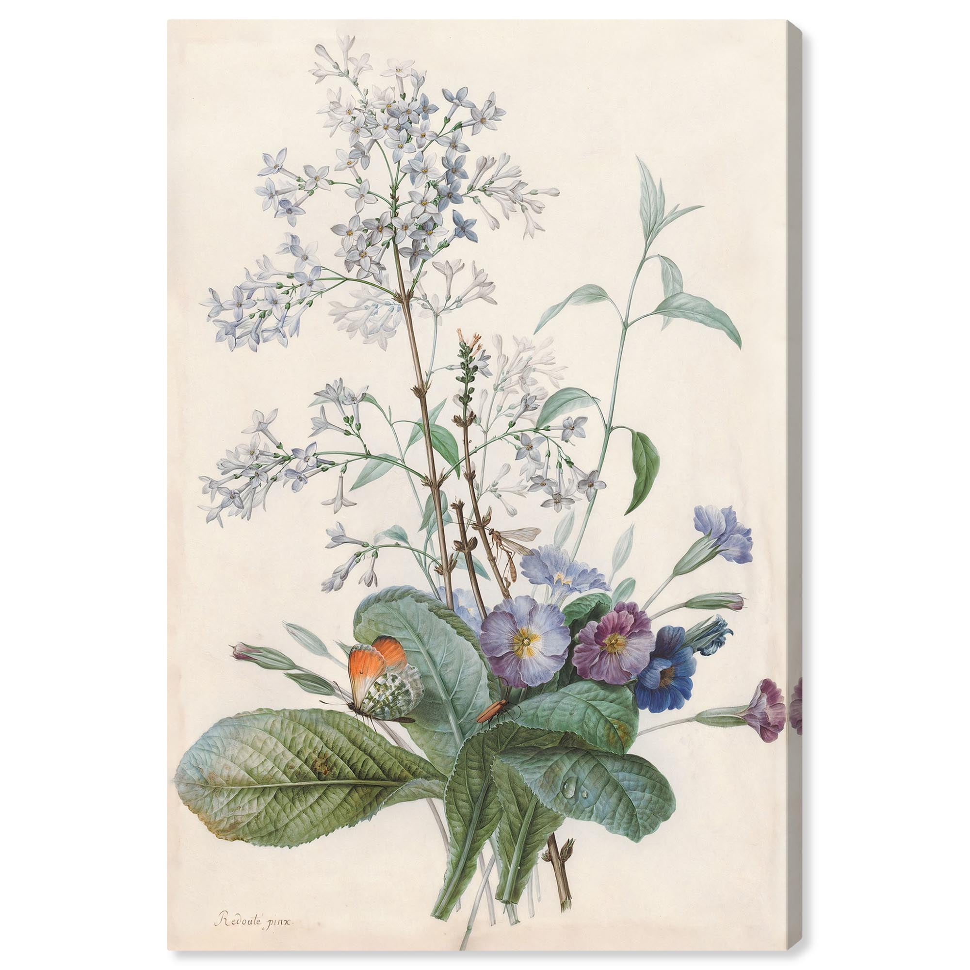 A Bouquet of Flowers Canvas Farmhouse Floral Art by Art Remedy, Gallery Wrapped, 16" x 24"