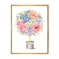thumbnail image 1 of A Bow With Flower Tree In A Pot 24 in x 32 in Framed Painting Canvas Art Print, by Designart, 1 of 5